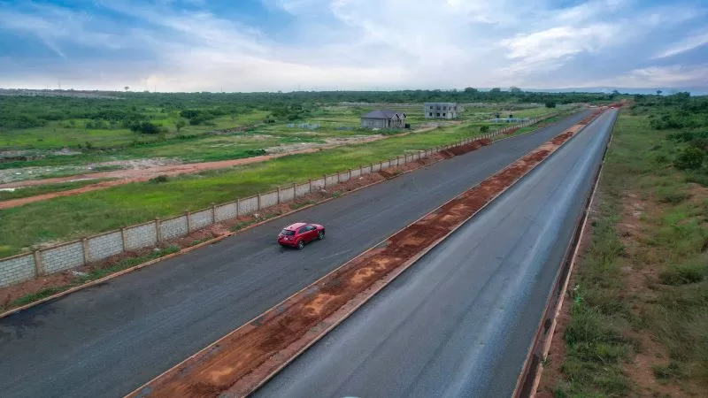 A Dual Carriageway connects the housing development to major towns in Adentan Municipality, Tema & Oyibi
