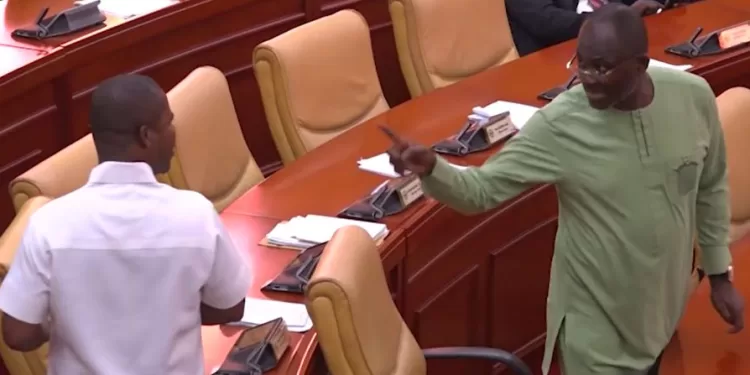Ken Agyapong and Sylvester Tetteh face off in Parliament [VIDEO]