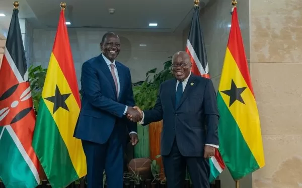 Intra-African trade, joint co-operation top discussions upon Prez Ruto’s visit to Ghana