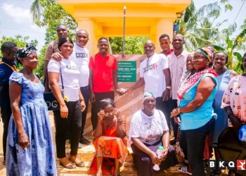 BKQ Foundation gifts mechanized borehole to Antobiase residents