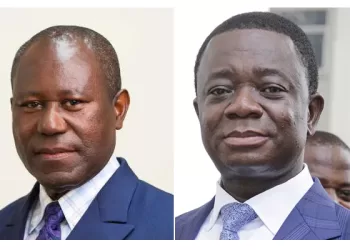 Boahen Aidoo (L) has been the head of COCOBOD for close to 8 years
