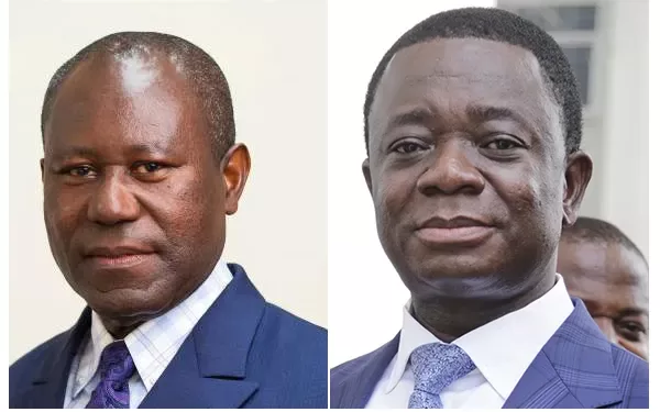 Boahen Aidoo (L) has been the head of COCOBOD for close to 8 years