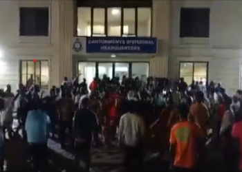 NDC supporters besiege Cantonments Police Station, demand release of Awutu Senya East PC
