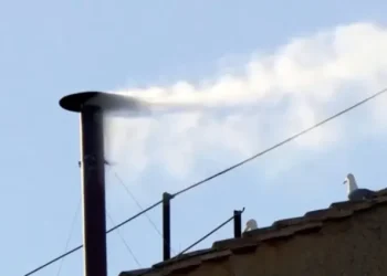 White smoke emerges as a new pope is elected