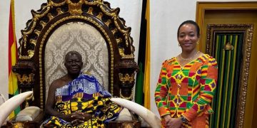 Dr. Zanetor Agyeman-Rawlings pays courtesy call on Asantehene Otumfuo Osei Tutu II