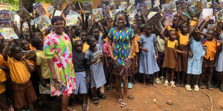 Olila Foundation strengthens education in Nkwanta South with textbook donation