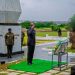 Gabonese President Nguema lays wreath in honour of Flt Lt J. J. Rawlings