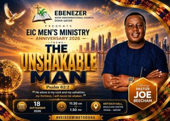 Pastor Joe Beecham set to ignite Doha as EIC Men’s Ministry celebrates anniversary