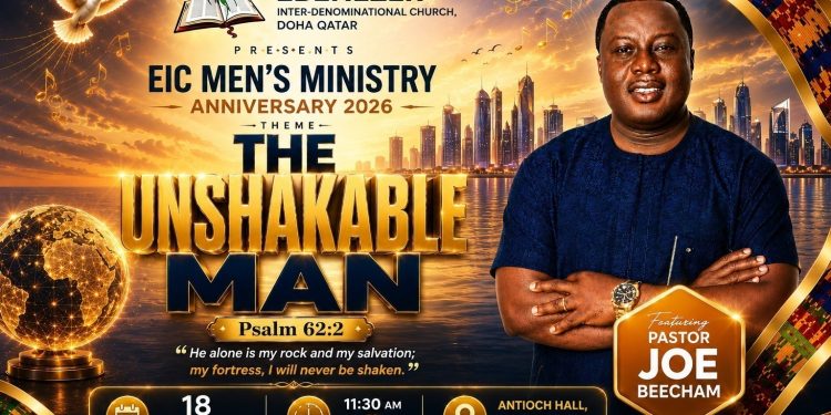 Pastor Joe Beecham set to ignite Doha as EIC Men’s Ministry celebrates anniversary