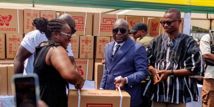 Seidu Agongo tells youth to match talent with hard work as 10,000 sewing machine drive begins